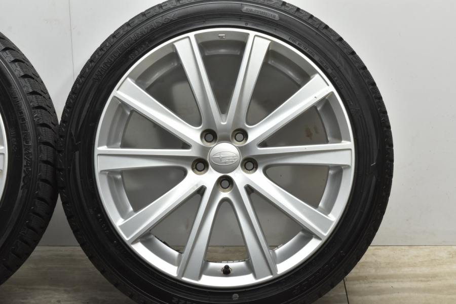 バリ溝】スバル レガシィ ツーリングワゴン 純正 18in 7.5J +55 PCD100 