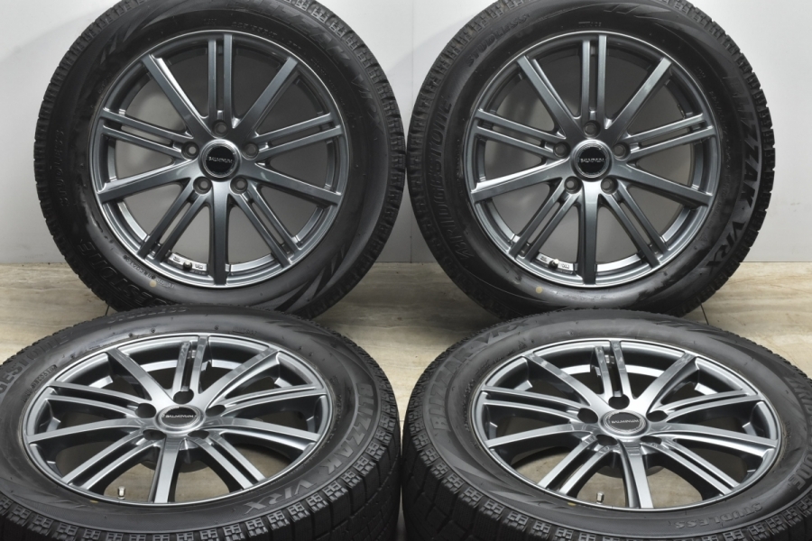 美品 バリ溝】バルミナ 17in 7J +38 PCD114.3 ブリヂストン ブリザック VRX 225/55R17 スカイライン フーガ シーマ  MAZDA6 アテンザ 中古 タイヤホイールセット | パーツ販売ナンバーワン