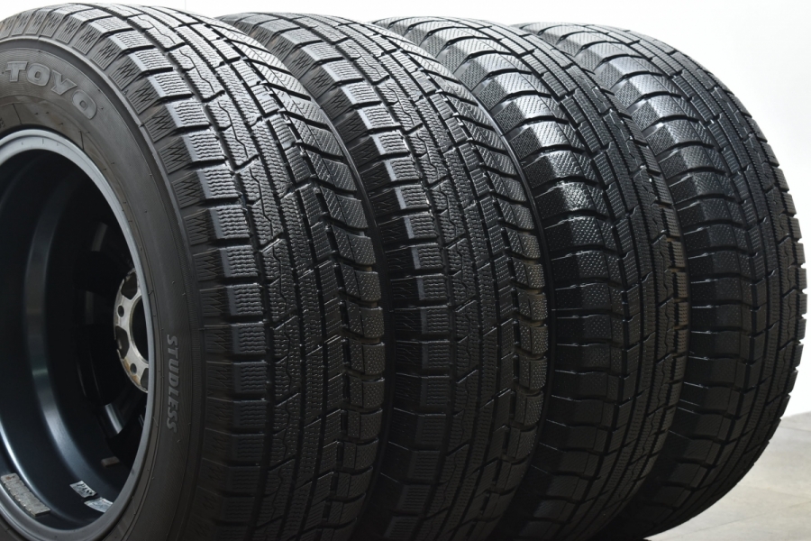 バリ溝 美品】LEBEN 16in 6.5J +40 PCD114.3 トーヨー ウィンター