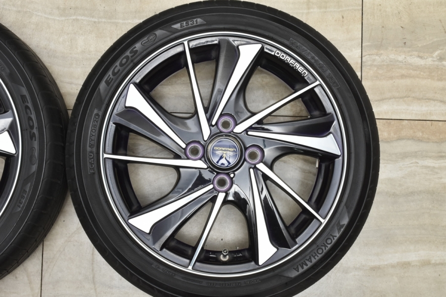 人気ホイール】ドルフレン 15in 4.5J +45 PCD100 ヨコハマ エコス ES31 