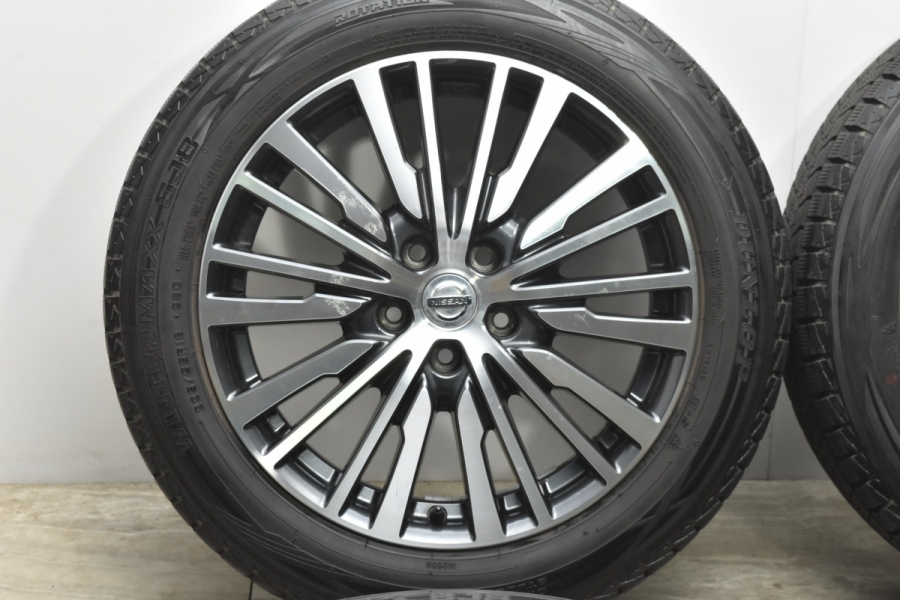 日産エルグラ 18インチ 225/55R18 バリ溝タイヤ２本付 ホイルキズ有り 日産エルグラ 18インチ 225/55R18 バリ溝タイヤ2本付