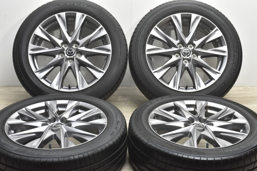 美品 バリ溝】マツダ CX-8 Lパッケージ 純正 19in 7J +45 PCD114.3 トーヨー プロクセス R46 225/55R19 CX-5  流用 ノーマル戻し 中古 タイヤホイールセット | パーツ販売ナンバーワン