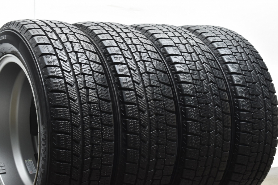 バリ溝 美品】PRD 15in 5.5J +42 PCD100 ダンロップ ウィンター