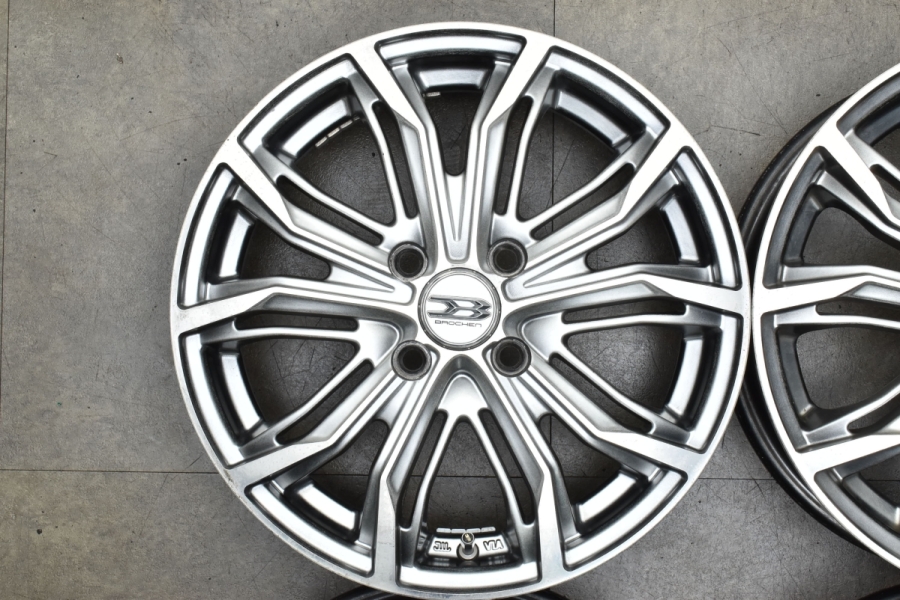 軽カーカスタムに】ブロッケン DS25 15in 4.5J +45 PCD100 4本セット N