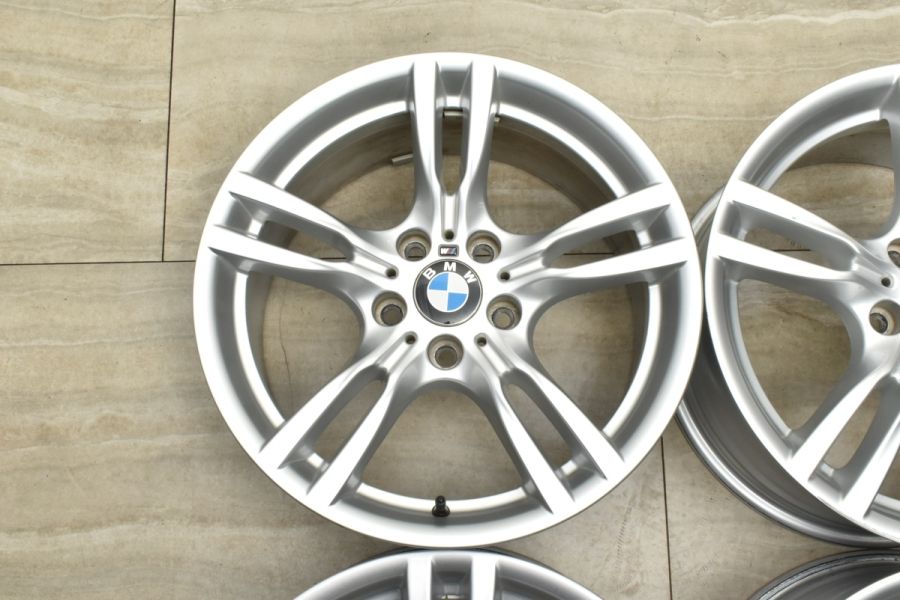 割引販促Y】BMW 3シリーズ F30 Mスポーツ 純正 18インチ 8.0J +34/8.5J +47 PCD120 5H φ72.5ｍｍ 中古品 4本セット ホイールのみ ノーマル戻し等 5穴