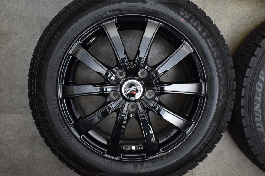 2020年製 バリ溝 美品】Fang 16in 6.5J +47 PCD114.3 ダンロップ WM02 