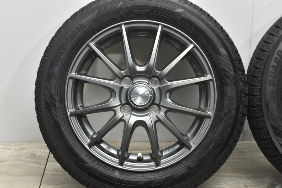 【軽自動車に】WEZEN 14in 4.5J +45 PCD100 ヨコハマ アイスガード6 iG60 155/65R14 2020年製 N-BOX  デイズ サクラ タント ウェイク ミラ