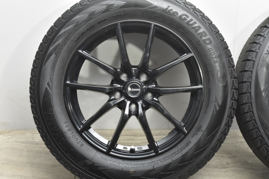 美品 バリ溝】G-SPEED 17in 7J +48 114.3 ヨコハマ アイスガード G075 225/65R17 エクストレイル CX-5 CX-8  レガシィアウトバック CR-V 中古 スタッドレスタイヤホイールセット | パーツ販売ナンバーワン