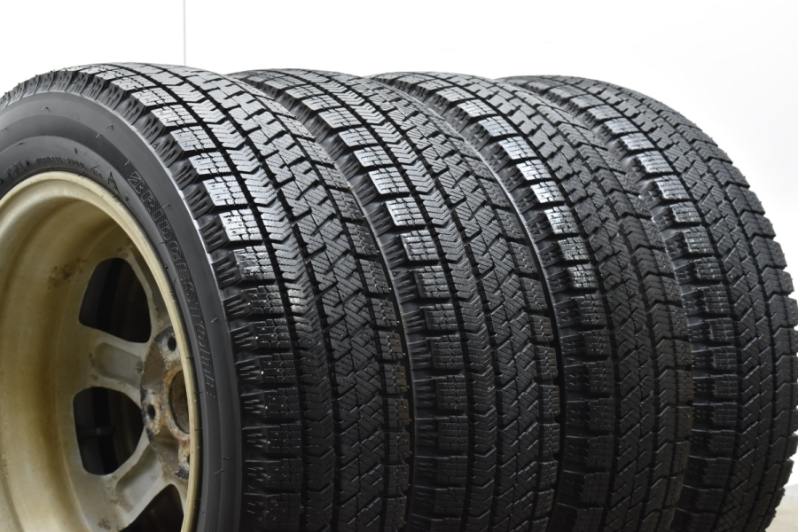 ★バリ溝★ BRIDGESTONE ブリヂストン ブリザック VRX 215/45R17 13年製 4本 プリウス 86 BRZ等 バリ溝Lowenzahn 17in 7.5JJ +52 PCD114.3 ブリヂストン ブリザック
