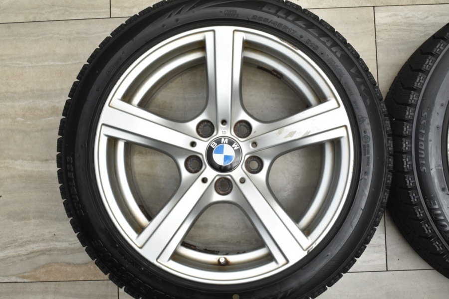 【バリ溝 ブリザック付】BMW E89 Z4 純正 スタースポーク290 17in 8J +29 PCD120 ブリヂストン VRX  225/45R17 E85 E90 E91 E92 3シリーズ