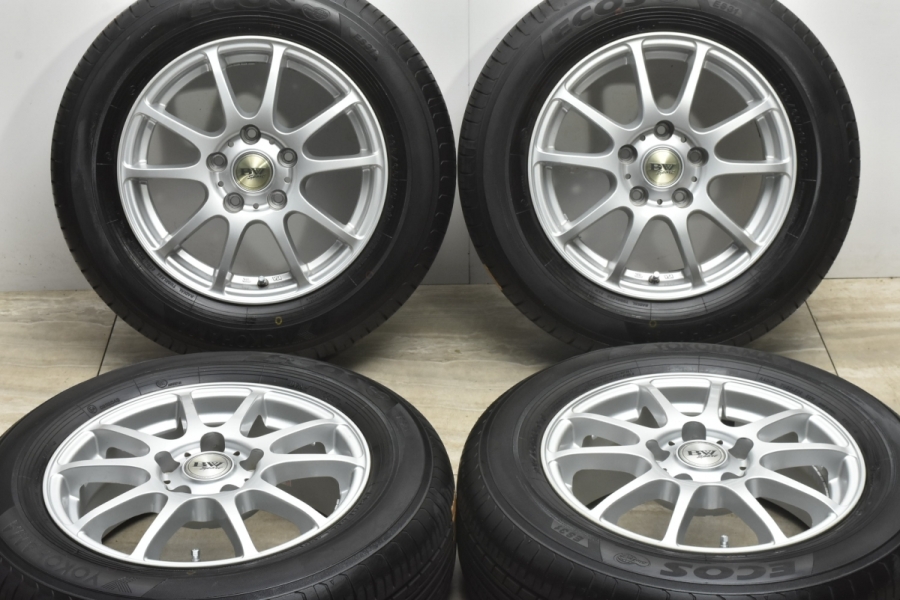 バリ溝品】BW Sport 15in 6J +45 PCD114.3 ヨコハマ エコス ES31 195/65R15 セレナ リーフ ノア ヴォクシー  ステップワゴン アクセラ 中古 タイヤホイールセット | パーツ販売ナンバーワン