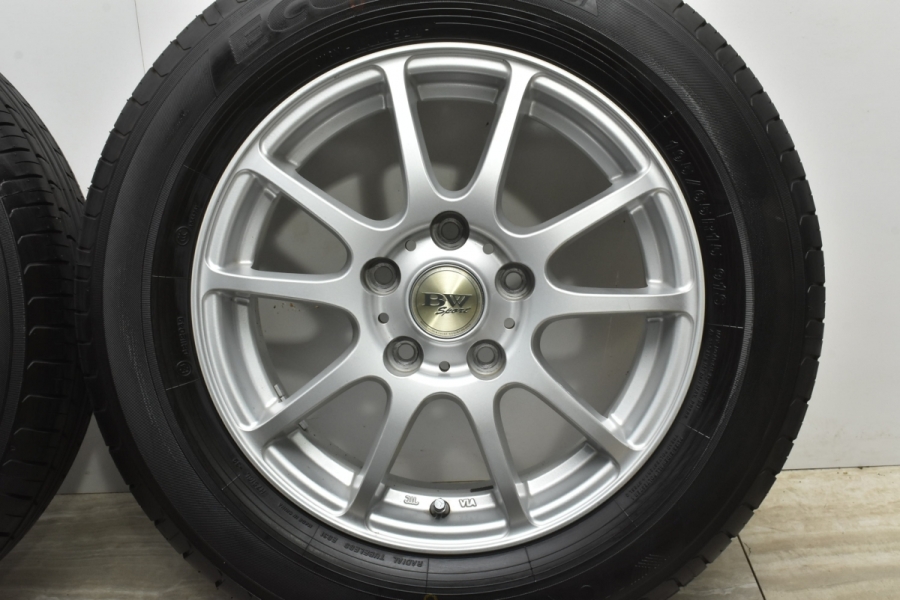 バリ溝品】BW Sport 15in 6J +45 PCD114.3 ヨコハマ エコス ES31