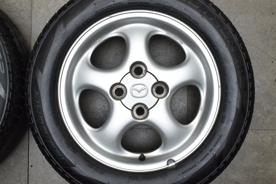 溝あり】MAZDA マツダ NBロードスター 純正 純正 14in 6JJ +40