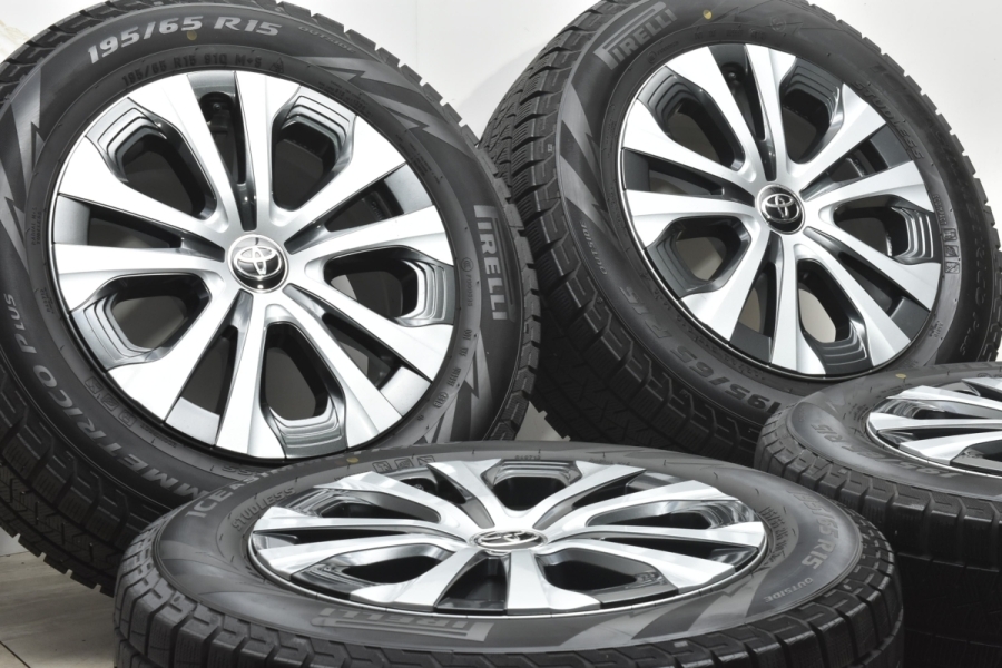 美品 バリ溝】トヨタ 50 プリウス 後期 純正 15in 6.5J +40 PCD100