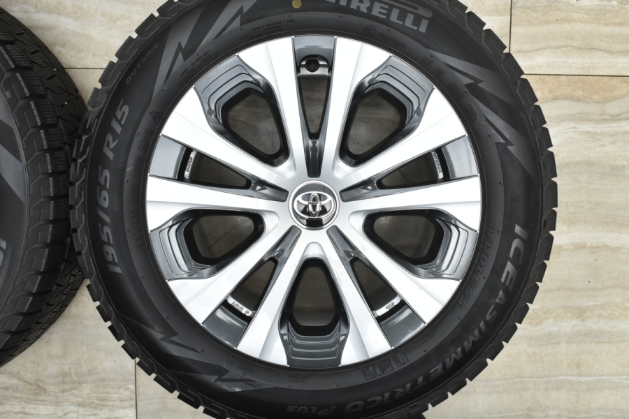 【バリ溝】【値下げ！】50プリウス純正 15inchタイヤホイール 美品 バリ溝】トヨタ 50 プリウス 後期 純正 15in 6.5J +40 PCD100