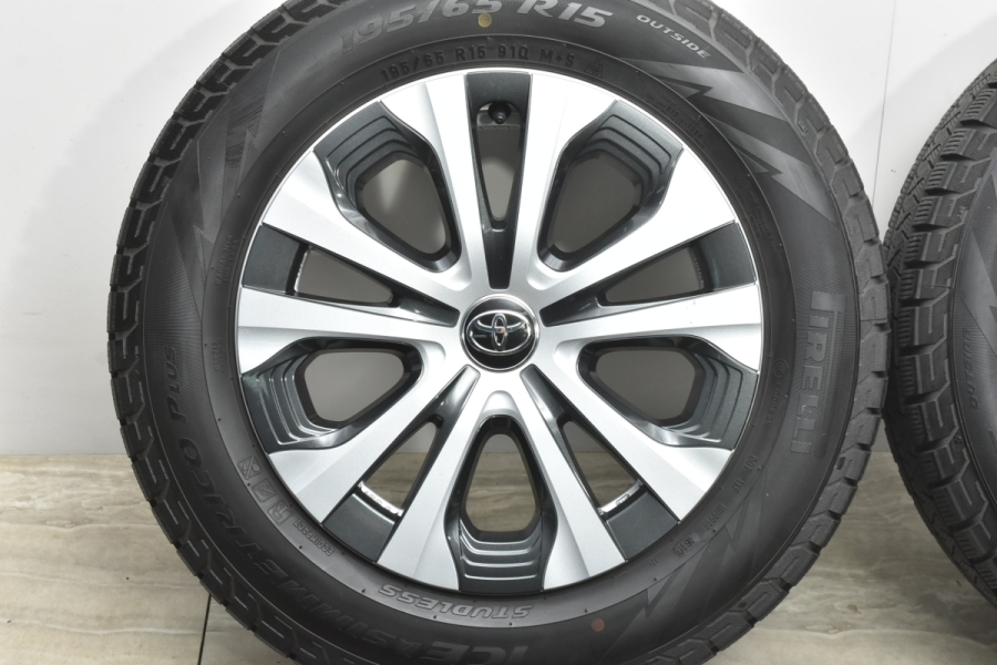 美品 バリ溝】トヨタ 50 プリウス 後期 純正 15in 6.5J +40 PCD100