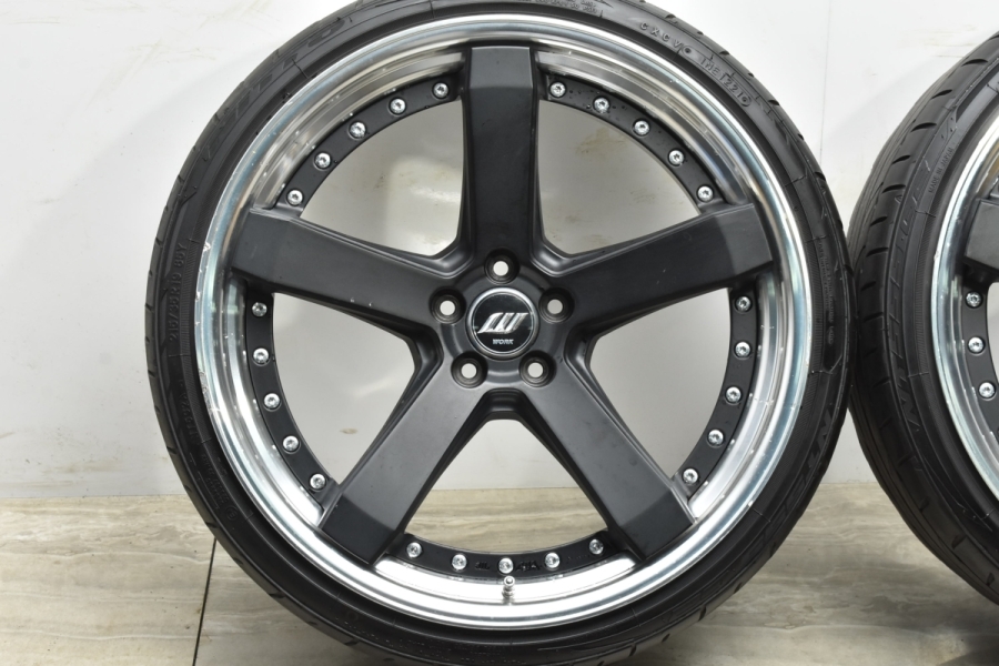 人気ホイール】WORK ジースト ST2 19in 9J +38 PCD100 215/35R19 プリウス カローラ スポーツ ツーリング レガシィ  インプレッサ 中古 タイヤホイールセット | パーツ販売ナンバーワン