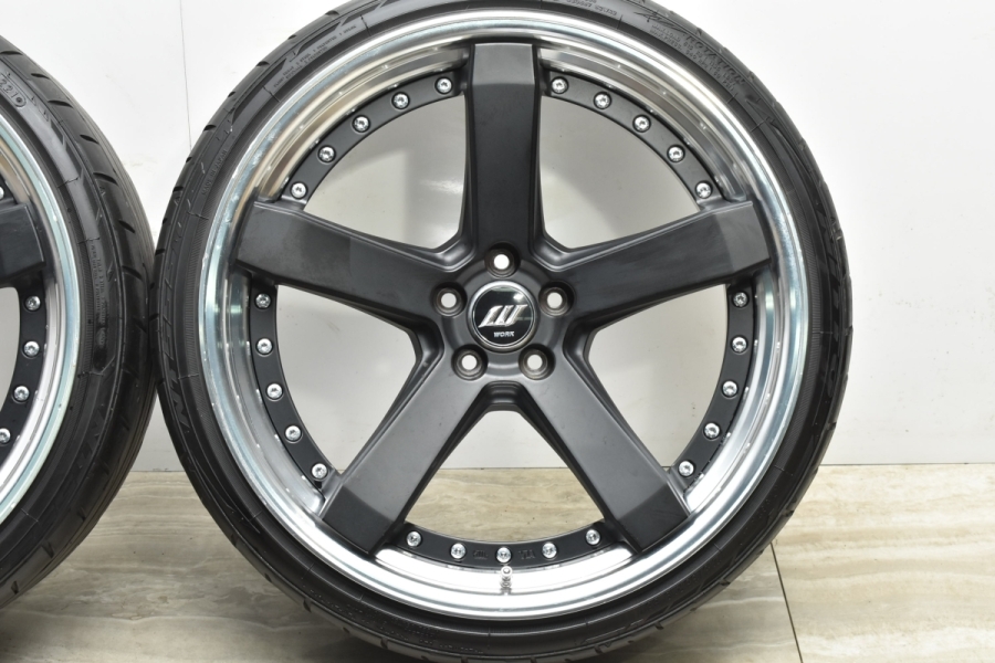 人気ホイール】WORK ジースト ST2 19in 9J +38 PCD100 215/35R19 プリウス カローラ スポーツ ツーリング レガシィ  インプレッサ 中古 タイヤホイールセット | パーツ販売ナンバーワン