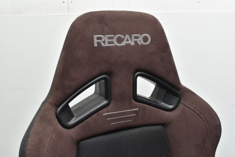 【RECARO】レカロシート SR-7F GU100 セミバケットシート セミバケ 1脚 ウルトラスエード × グラスメッシュ ブラウン/ブラック