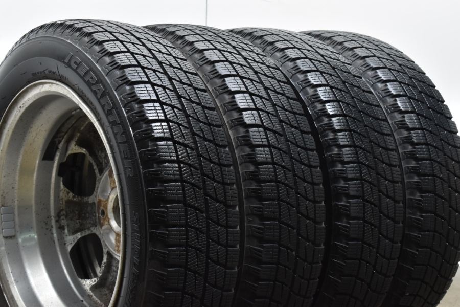 バリ溝】スズキ 純正 14in 4.5J +50 PCD100 ブリヂストン アイス