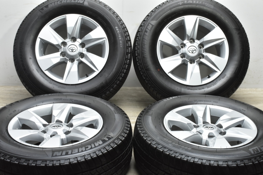 良品 溝ありプラド 純正ホイール ミシュラン 265/65R17 2021年製
