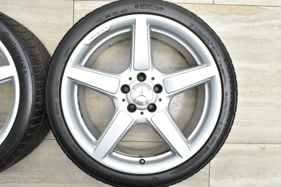 【正規品】ベンツ W218 CLSクラス AMG スポーツパッケージ 純正 19in 8.5J +43.5 9.5J +48 PCD112  コンチネンタル 255/35R19 285/30R19