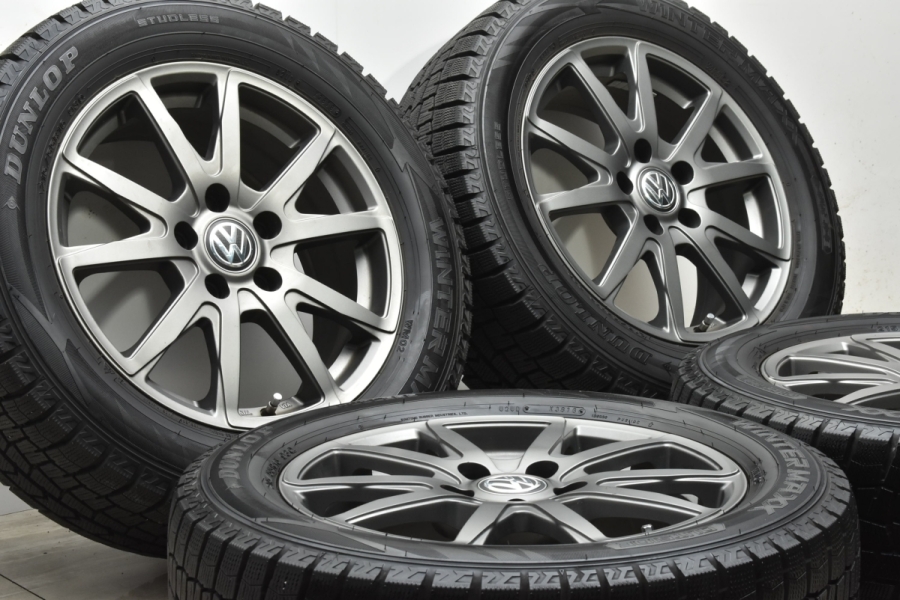 バリ溝】ユーロバーン 16in 6.5J +47 PCD112 ダンロップ ウィンター 