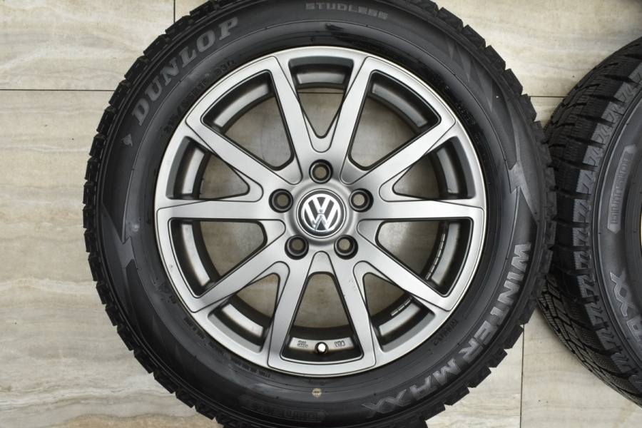 バリ溝】ユーロバーン 16in 6.5J +47 PCD112 ダンロップ ウィンター