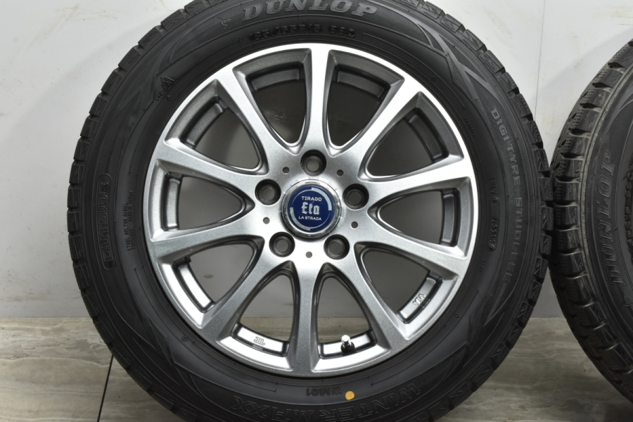 程度良好品】ティラード ETA 15in 6J +53 PCD114.3 ダンロップ
