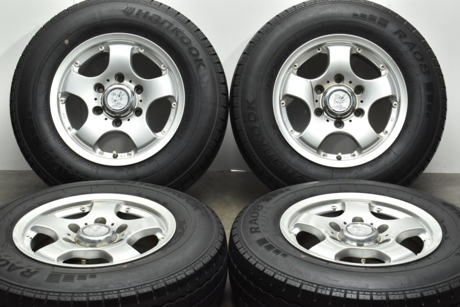 【200系 ハイエースサイズ】WEDS アドベンチャー 15in 6.5J+35 PCD139.7 6穴 ハンコック 195/80R15C LT  レジアスエース ワイド スーパーGL