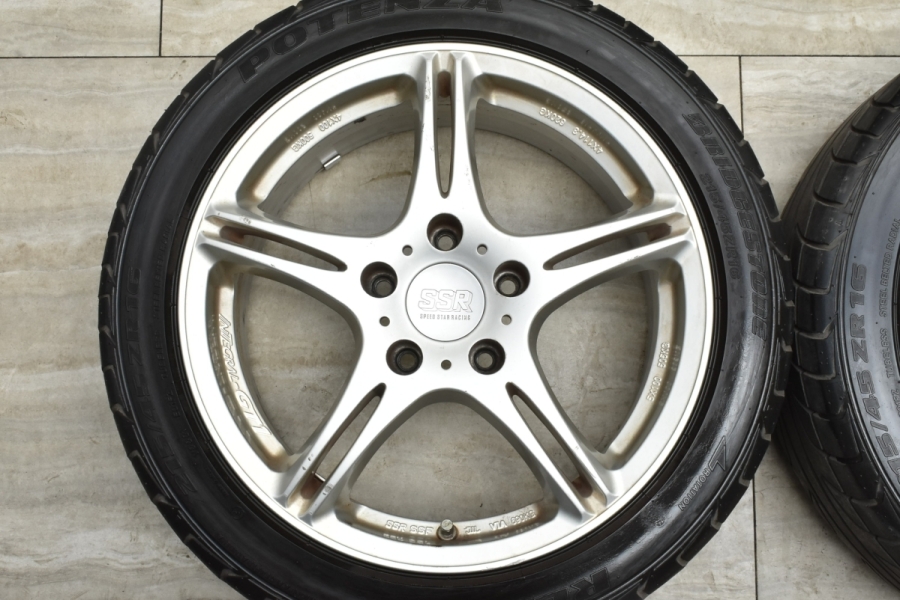 【希少】SSR インテグラル GT-1 16in 7J +38 9J 17in +45 PCD114.3 ブリヂストン ポテンザ RE-01  RE-11 215/45R16 245/40R17 NA1 NA2 NSX