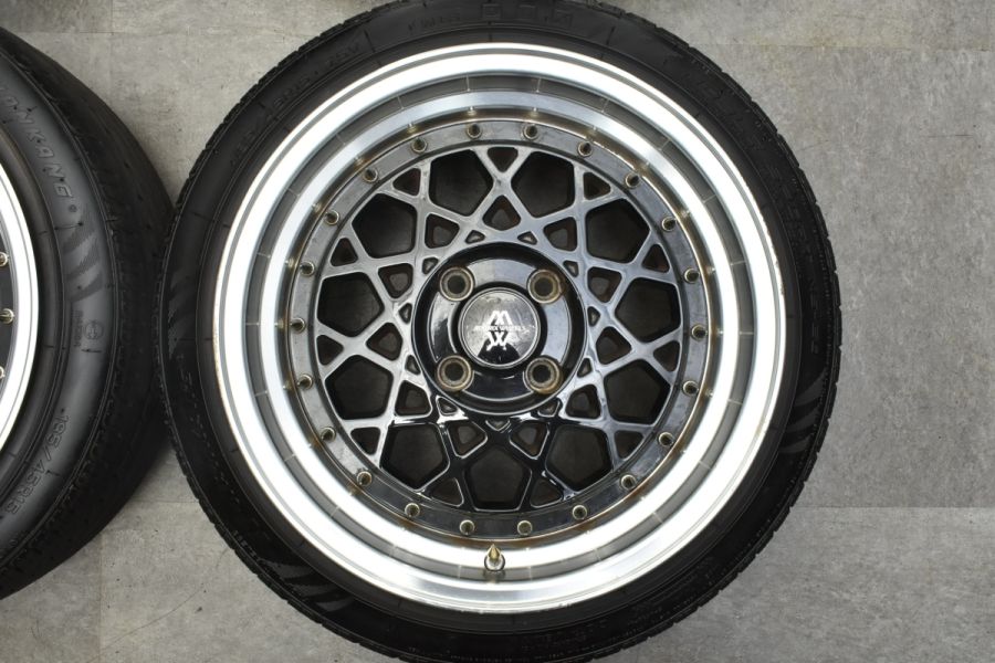 NBロードスターなどに】マトリックス MATRIX CROSS-S 15in 8J +20 PCD100 ナンカン 185/45R15 アクア  ヴィッツ フィット スイフト 中古 タイヤホイールセット | パーツ販売ナンバーワン