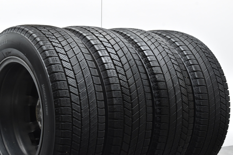 【バリ溝 美品】ミルアス 15in 6J +45 PCD114.3 ブリヂストン ブリザック VRX3 195/65R15 2021年製 ノア  ヴォクシー エスクァイア セレナ