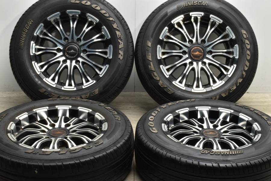 ハイエース カスタムホイール】バドックス バトルシップ 16in 6J +35 PCD139.7 グッドイヤー イーグル♯1 NASCAR  215/65R16C 中古 タイヤホイールセット | パーツ販売ナンバーワン