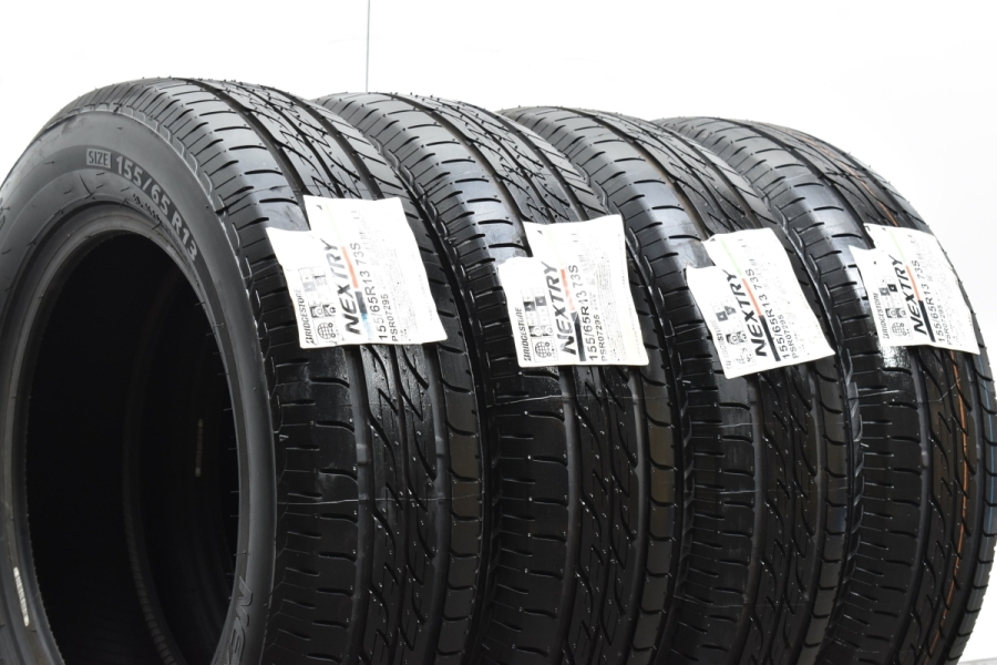 未使用 バリ溝 軽自動車用】ブリヂストン ネクストリー 155/65R13 4本