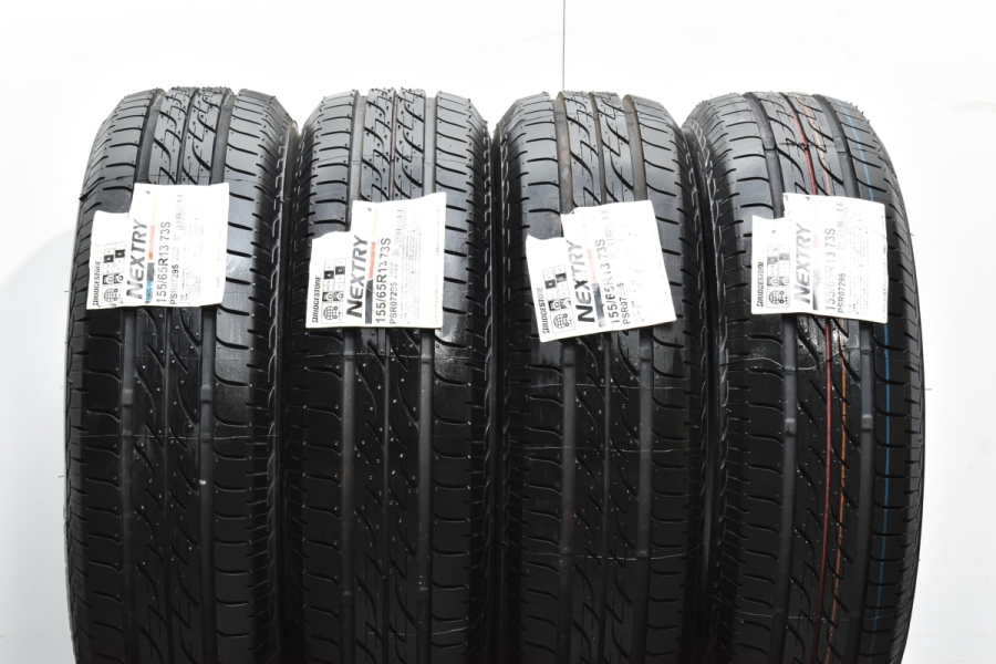 未使用 バリ溝 軽自動車用】ブリヂストン ネクストリー 155/65R13 4本