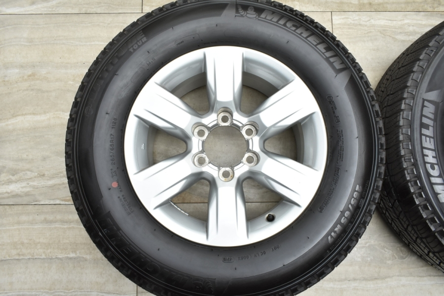 新車外し品】トヨタ 150 プラド 純正 17in 7.5J +25 PCD139.7 ミシュラン ラティチュードツアー 265/65R17 1本販売  背面用 交換用に 中古 タイヤホイールセット | パーツ販売ナンバーワン