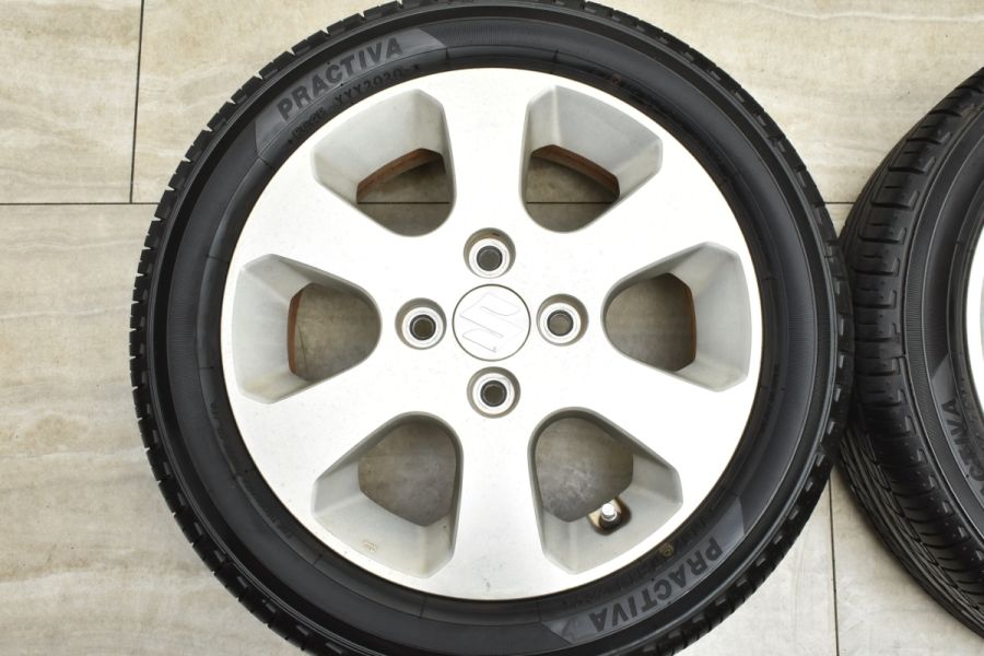 バリ溝】スズキ ワゴンR 純正 14in 4.5J+40 PCD100 プラクティバ 165/55R14 MRワゴン アルト セルボ パレット 流用  ノーマル戻し 中古 タイヤホイールセット | パーツ販売ナンバーワン