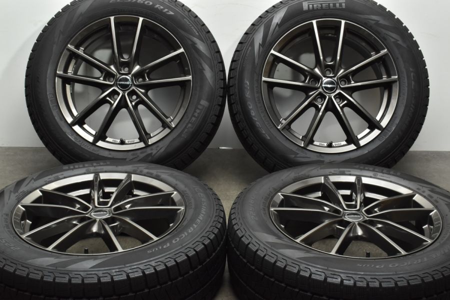 美品 バリ溝】BORBET 17in 7J +48 PCD108 ピレリ アイスアシンメトリコ 