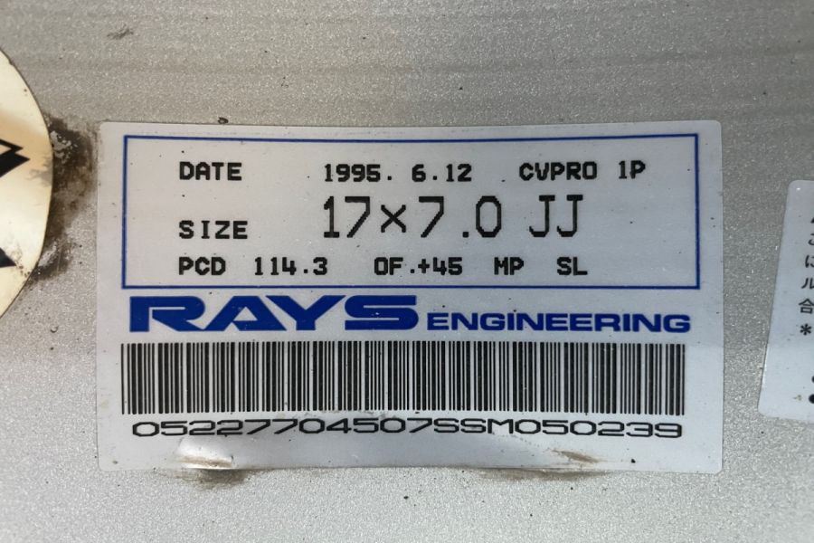 当時物】RAYS ボルクレーシング CV PRO EUROPE 1P 17in 7J +45 PCD114