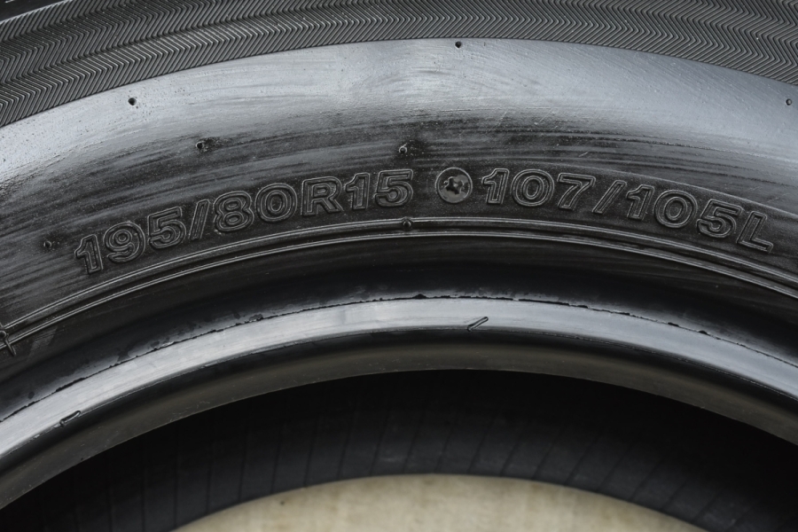 程度良好】ブリヂストン RD-613 STEEL 195/80R15 LT サマータイヤ 4本