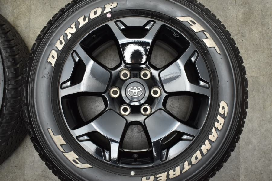 美品】トヨタ ハイラックス ブラックラリーED 純正 18in 7.5J + 美品】トヨタ ハイラックス ブラックラリーED 純正 18in 7.5J +