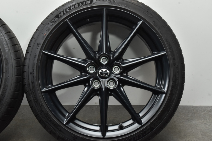 美品】トヨタ ZD8 GR86 RZ 純正18in 7.5J +48 PCD100 ミシュラン