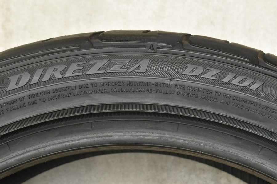 【2020年製 未走行 超バリ溝】ダンロップ ディレッツァ DZ101 225/45R18 2本 クラウン オデッセイ スカイライン RX-8  アテンザ レヴォーグ