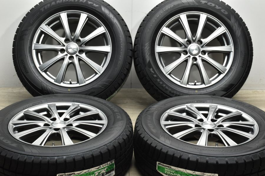 2022年製 未走行品】VEX 17in 7J +53 PCD114.3 トーヨー ウィンタートランパス TX 225/65R17 エクストレイル  CX-5 レガシィアウトバック 中古 スタッドレスタイヤホイールセット | パーツ販売ナンバーワン