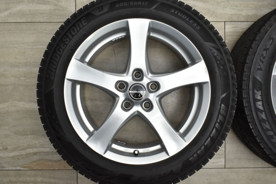 バリ溝 VRX3付 美品】ベンツ W177 Aクラス 純正サイズ BORBET 17in 7J+