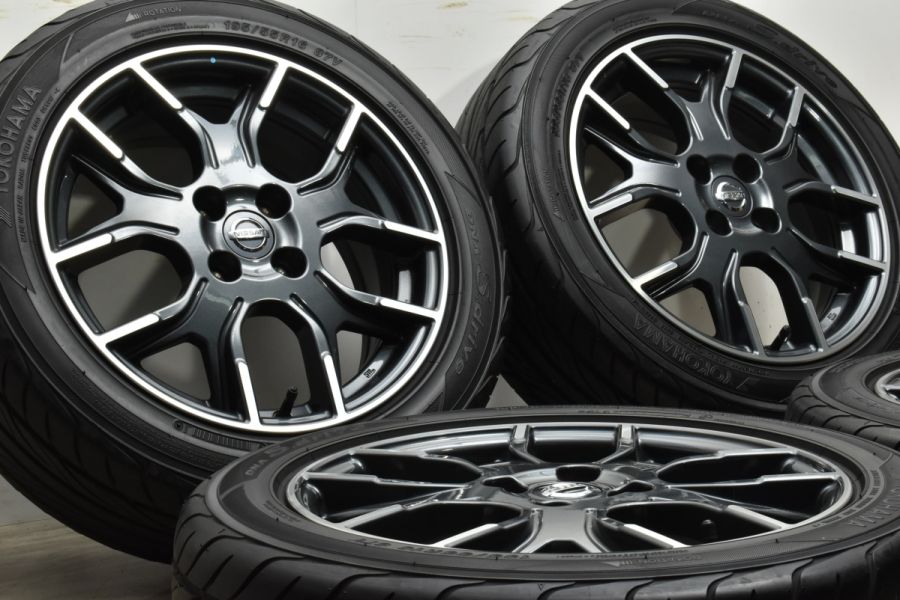 【美品】ニッサン ノート e-Power ニスモ S 純正 16in 6.5J +46 PCD100 ヨコハマ Sドライブ S-Drive  195/55R16 NOTE NISMO キューブ 流用