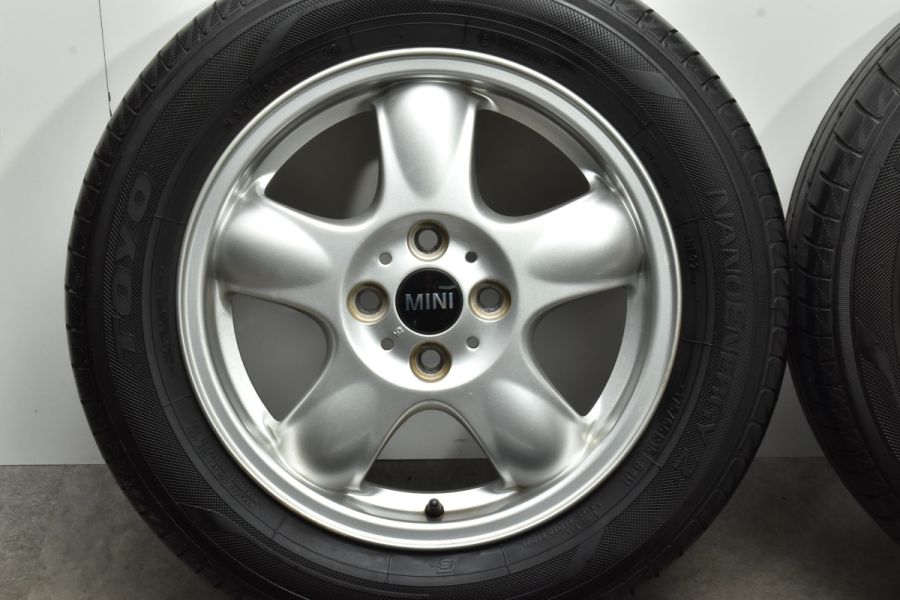 MINI R55 R56 ミニクーパー 純正 15in 5.5J +45 PCD100 トーヨー ナノエナジー2 175/65R15  品番:6768498 R50 R52 R53 COOPER