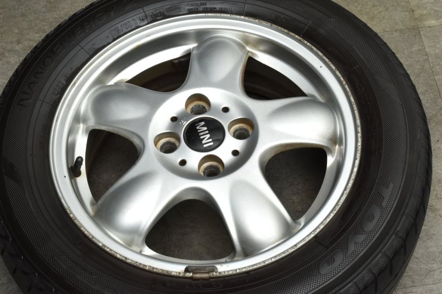 MINI R55 R56 ミニクーパー 純正 15in 5.5J +45 PCD100 トーヨー ナノエナジー2 175/65R15  品番:6768498 R50 R52 R53 COOPER