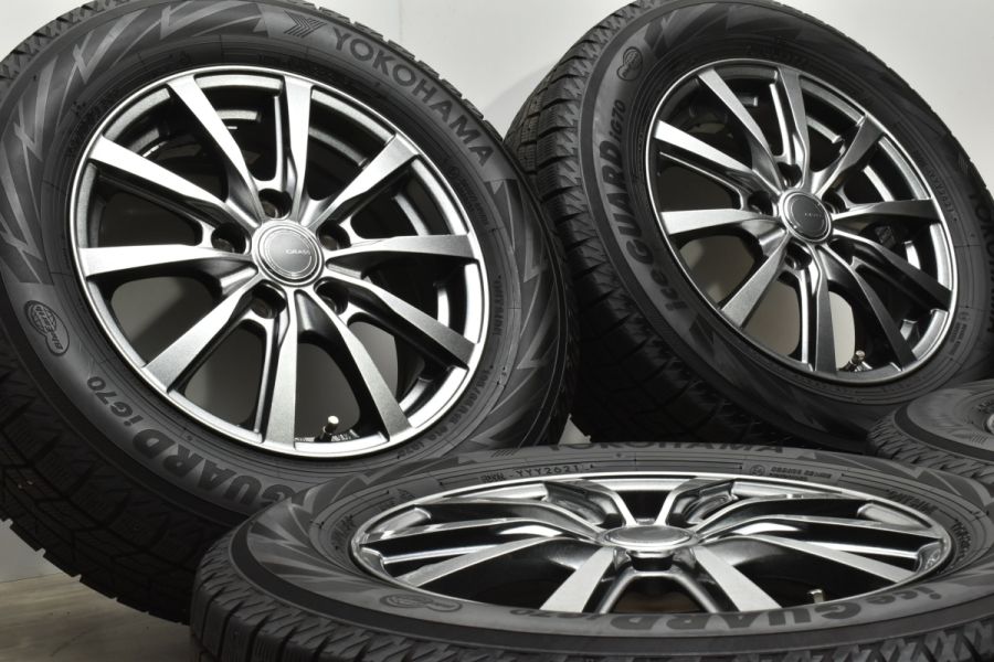 バリ溝 iG70付 美品】GRASS 15in 6J +53 PCD114.3 2021年製 ヨコハマ  